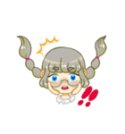 丸メガネちゃんとネコ（個別スタンプ：4）