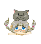 丸メガネちゃんとネコ（個別スタンプ：5）