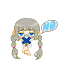 丸メガネちゃんとネコ（個別スタンプ：14）