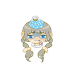 丸メガネちゃんとネコ（個別スタンプ：17）
