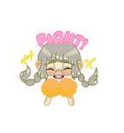 丸メガネちゃんとネコ（個別スタンプ：21）