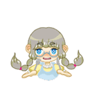 丸メガネちゃんとネコ（個別スタンプ：23）