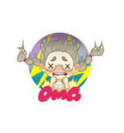 丸メガネちゃんとネコ（個別スタンプ：33）