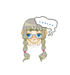 丸メガネちゃんとネコ（個別スタンプ：38）