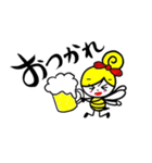 honey bee girl（個別スタンプ：35）