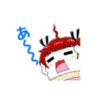 クレープキャラのストロベリークリーム（個別スタンプ：4）