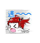 クレープキャラのストロベリークリーム（個別スタンプ：22）