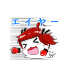 クレープキャラのストロベリークリーム（個別スタンプ：36）