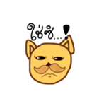 The dog has a mustache2（個別スタンプ：4）