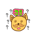 The dog has a mustache2（個別スタンプ：18）