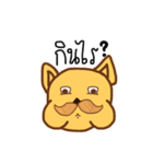 The dog has a mustache2（個別スタンプ：24）