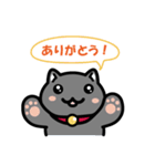 黒にゃんこのよく使う日常会話（個別スタンプ：4）