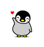 動く可愛い子ペンギン（個別スタンプ：1）