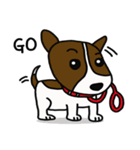 The bull terrier, Jen's diary（個別スタンプ：4）