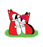 Dog Fox Love（個別スタンプ：35）