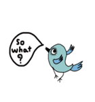 Cool blue Bird（個別スタンプ：7）