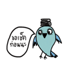 Cool blue Bird（個別スタンプ：28）