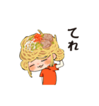 髪が麺。（個別スタンプ：28）