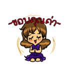 Sod-si, a girl in violet dress（個別スタンプ：12）