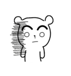 Bear with thick eyebrows（個別スタンプ：4）