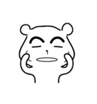 Bear with thick eyebrows（個別スタンプ：8）