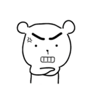 Bear with thick eyebrows（個別スタンプ：15）