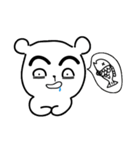 Bear with thick eyebrows（個別スタンプ：17）