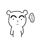 Bear with thick eyebrows（個別スタンプ：28）