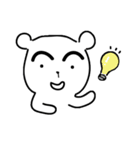 Bear with thick eyebrows（個別スタンプ：29）