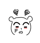 Bear with thick eyebrows（個別スタンプ：30）