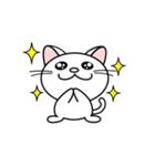 眉毛のあるねこ（個別スタンプ：1）