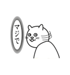 眉毛のあるねこ（個別スタンプ：38）