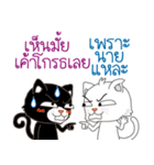 Two cats are talking（個別スタンプ：11）