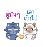 Two cats are talking（個別スタンプ：26）