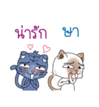 Two cats are talking（個別スタンプ：29）