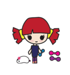 LucyChan and Momo（個別スタンプ：8）