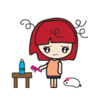 LucyChan and Momo（個別スタンプ：9）