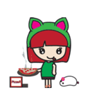 LucyChan and Momo（個別スタンプ：17）