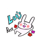 LET'Sうさぎ（個別スタンプ：9）