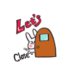 LET'Sうさぎ（個別スタンプ：17）