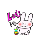 LET'Sうさぎ（個別スタンプ：21）