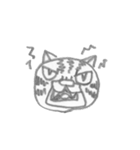 丸顔の猫（個別スタンプ：12）