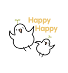 White Birds in the happy days（個別スタンプ：8）