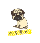 Warning security dog_Bulldog LA LA（個別スタンプ：29）