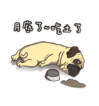 Warning security dog_Bulldog LA LA（個別スタンプ：33）