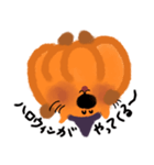 かぼちゃネコ【ハロウィン】（個別スタンプ：4）