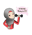 Fadia : Hijab is my Crown Eng Ver.（個別スタンプ：22）