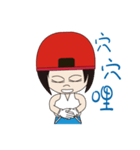 Red Hat younger brother（個別スタンプ：4）