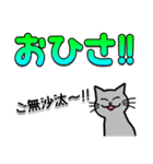 でか文字・ネコのBIG（日常編）（個別スタンプ：9）