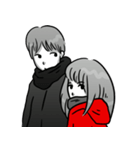 Manga couple in love 5（個別スタンプ：6）